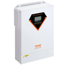 VEVOR hibrīdais saules invertors, 5500 W, tīra sinusoīda autonomais (off-grid) invertors-lādētājs, 230 V maiņstrāva, viss vienā risinājums ar iebūvētu 100 A MPPT saules uzlādes kontrolieri, atbalsta hibrīdo uzlādi no saules enerģijas un elektrotīkla.