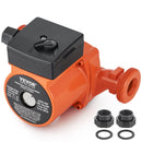 VEVOR LPS25-6S-180 karstā ūdens recirkulācijas sūknis, 220 V, 92 W, plūsma līdz 60 l/min, 3 ātrumu cirkulācijas sūknis ar vītņotu NPT pieslēgumu 38 mm (1½″), klusa darbība mājas ūdens sildītāju sistēmām