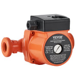 VEVOR LPS25-6S-180 karstā ūdens recirkulācijas sūknis, 220 V, 92 W, plūsma līdz 60 l/min, 3 ātrumu cirkulācijas sūknis ar vītņotu NPT pieslēgumu 38 mm (1½″), klusa darbība mājas ūdens sildītāju sistēmām