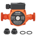 VEVOR LPS25-6S-180 karstā ūdens recirkulācijas sūknis, 220 V, 92 W, plūsma līdz 60 l/min, 3 ātrumu cirkulācijas sūknis ar vītņotu NPT pieslēgumu 38 mm (1½″), klusa darbība mājas ūdens sildītāju sistēmām