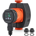VEVOR LPS25-8BP-180 karstā ūdens cirkulācijas sūknis, 220 V, 60 W, 67 l/min, augstas efektivitātes cirkulācijas sūknis ar EMC automātisku ūdens cirkulāciju, 38 mm vītņots NPT pieslēgums, paredzēts ūdens sildītāju sistēmām