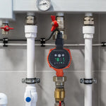 VEVOR LPS25-8BP-180 karstā ūdens cirkulācijas sūknis, 220 V, 60 W, 67 l/min, augstas efektivitātes cirkulācijas sūknis ar EMC automātisku ūdens cirkulāciju, 38 mm vītņots NPT pieslēgums, paredzēts ūdens sildītāju sistēmām