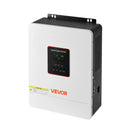 VEVOR hibrīda saules invertors 4000 W, 24 V DC uz 230 V AC, tīras sinusoīdas invertors ar lādētāju, iebūvēts 120 A MPPT saules kontrolieris un Wi-Fi modulis, vienfāzes, paredzēts svina-skābes un litija akumulatoriem autonomām sistēmām
