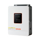 VEVOR hibrīda saules invertors 3000 W, 24 V DC uz 230 V AC, tīras sinusoīdas sprieguma invertors ar lādētāju, iebūvēts 80 A MPPT saules kontrolieris, saderīgs ar svina-skābes un litija akumulatoriem, mājai, kemperim un autonomām sistēmām