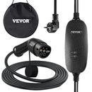 VEVOR portable EV charger, type 2, 10A, 6 m charging cable, UK 3-pin plug, IP66 waterproof, 3kW 250V (IEC 62196-2), with carrying case, CE