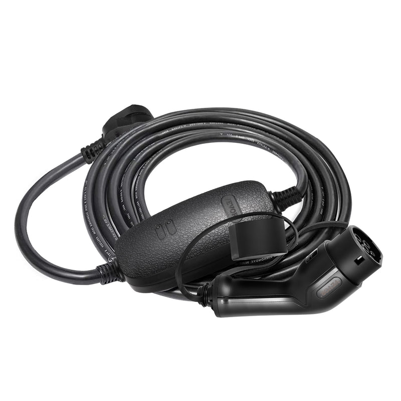 VEVOR portable EV charger, type 2, 10A, 6 m charging cable, UK 3-pin plug, IP66 waterproof, 3kW 250V (IEC 62196-2), with carrying case, CE