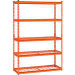 Uzglabāšanas plaukts, 5 līmeņu, 457.2 x 1219.2 x 1828.8 mm, metāla