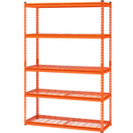 Uzglabāšanas plaukts, 5 līmeņu, 457.2 x 1219.2 x 1828.8 mm, metāla