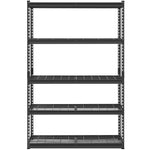 Uzglabāšanas plaukts, 5 līmeņu, 457.2 x 1219.2 x 1828.8 mm, metāla