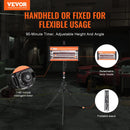 VEVOR 2000 W portatīva/stenda infrasarkanā krāsas žāvēšanas lampa automašīnu žāvēšanai un apkurei