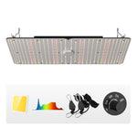 VEVOR SAMSUNG 2B1B  LED augu audzēšanas lampa, 300W,  regulējama spilgtums,  augsta ražība, paredzēta stādiem, veģetācijai un ziedēšanai - iekštelpām, siltumnīcām un audzēšanas teltīm (91,44 x 91,44 cm/ 121,92 x 121,92 cm)
