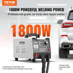 VEVOR 1,8 kW punktmetināšanas un ieliekumu labošanas iekārta ar 7 metināšanas režīmiem un regulējamu jaudu, piemērota automašīnu un kravas auto virsbūves ieliekumu novēršanai