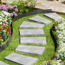 VEVOR metāla dārza apmale, 10 gab., 1524 mm pret koroziju izturīga alumīnija sakausējuma ainavu apmale, lokāma dārza apmales mala, izturīga zāliena apmale puķu dobēm, pagalmam un celiņiem