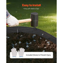 VEVOR metāla dārza apmale, 8 gab., 1829 mm pret koroziju izturīga alumīnija sakausējuma ainavu apmale, lokāma dārza apmales mala, izturīga zāliena apmale puķu dobēm, pagalmam un celiņiem