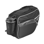 VEVOR motocikla sānu soma, 30 l (15 l x 2) ietilpīga motocikla sānu bagāžas soma ar ūdensnecaurlaidīgu lietus pārsegu un stiprinājuma siksnām, saderīga ar lielāko daļu motociklu, āra sporta motocikla bagāžas uzglabāšanas soma, melna