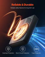 VEVOR 25 cm 440 W zem sēdekļa automašīnas subwooferis ar iebūvētu pastiprinātāju un zilu ambient apgaismojumu, zema profila aktīvais auto subwooferis ar tālvadības pulti, piemērots SUV, automašīnām, kravas auto un RV