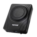 VEVOR 20 cm 300 W zem sēdekļa automašīnas subwooferis ar iebūvētu pastiprinātāju, zema profila aktīvais auto subwooferis ar High/Low Level ieejām un skaļuma regulatoru, piemērots SUV, automašīnām, kravas auto un RV