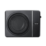 VEVOR 20 cm 240 W zem sēdekļa automašīnas subwooferis ar iebūvētu pastiprinātāju, zema profila aktīvais auto subwooferis ar High/Low Level ieejām un skaļuma regulatoru, piemērots SUV, automašīnām, kravas auto un RV
