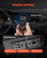 VEVOR 20 cm 240 W zem sēdekļa automašīnas subwooferis ar iebūvētu pastiprinātāju, zema profila aktīvais auto subwooferis ar High/Low Level ieejām un skaļuma regulatoru, piemērots SUV, automašīnām, kravas auto un RV