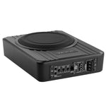 VEVOR 20 cm 400 W zem sēdekļa automašīnas subwooferis ar pastiprinātāju, zema profila aktīvais auto subwooferis ar iebūvētu pastiprinātāju, High/Low Level ieejas un skaļuma regulatoru, piemērots SUV, automašīnām, kravas auto un RV