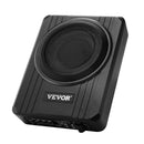 VEVOR 20 cm 400 W zem sēdekļa automašīnas subwooferis ar pastiprinātāju, zema profila aktīvais auto subwooferis ar iebūvētu pastiprinātāju, High/Low Level ieejas un skaļuma regulatoru, piemērots SUV, automašīnām, kravas auto un RV