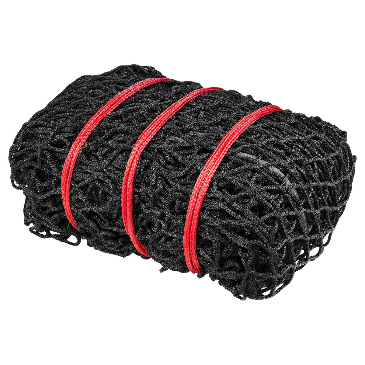 VEVOR apaļo siena ķīpu tīkls 1,8 × 1,8 × 1,8 m, acu izmērs 38,1 × 38,1 mm, PE materiāls, bezmezglu konstrukcija, komplektā savilcēji, adata, remonta aukla un uzglabāšanas soma, lēnās barošanas tīkls zirgiem