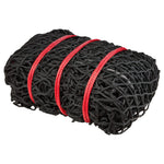 VEVOR apaļo siena ķīpu tīkls 1,8 × 1,8 × 1,8 m, acu izmērs 42 × 42 mm, PE materiāls, bezmezglu konstrukcija, komplektā savilcēji, adata, remonta aukla un uzglabāšanas soma, lēnās barošanas tīkls zirgiem