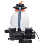 VEVOR smilšu filtra sūknis virszemes baseiniem, 400 mm, 18 000 l/h, 850 W, baseina sūkņa un filtra komplekts ar 6-virzienu daudzportu vārstu un sietiņa grozu, mājas un komerciālai lietošanai