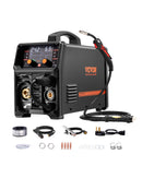 Metināšanas aparāts VEVOR 250 A, 5‑in‑1 MIG Pulse, gasless MIG, gas MIG, MMA, Lift TIG, sinerģisks