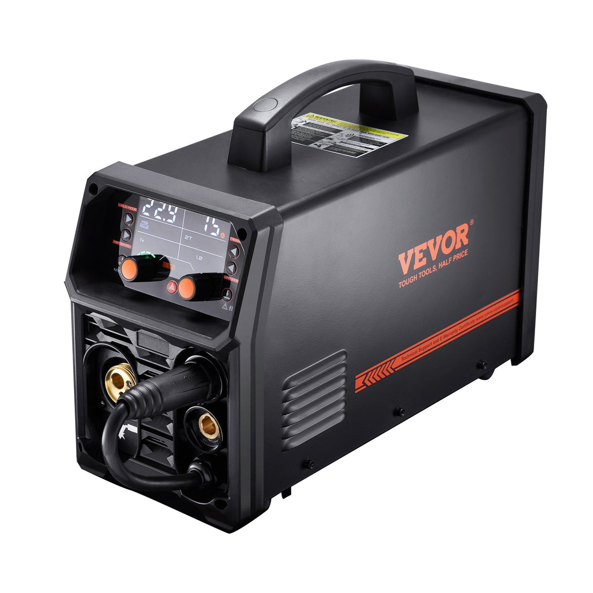 Metināšanas aparāts VEVOR 250 A, 5‑in‑1 MIG Pulse, gasless MIG, gas MIG, MMA, Lift TIG, sinerģisks