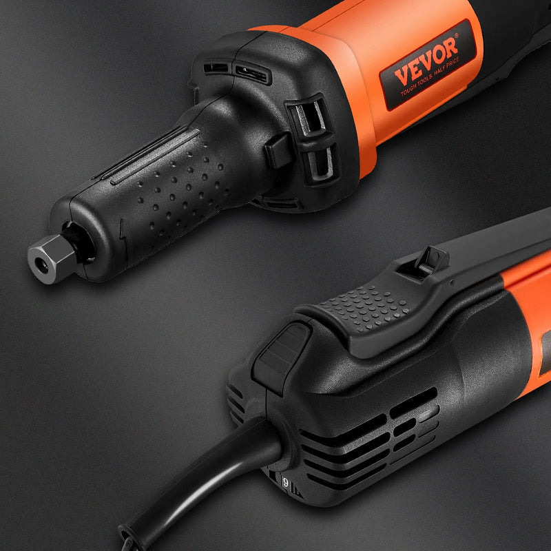 VEVOR käeshoitav sirge freeser 6,4 mm, võimas sirge freeser, 30 000 pööret minutis, 6 muutuva pöörlemiskiirusega