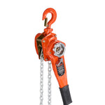 VEVOR manuālais sviras ķēdes pacēlājs, 0,75 t (750 kg) celtspēja, 3 m celšanas augstums, G80 sakausējuma tērauda ķēde ar dubultā suņa bremzi un 360° rotējošiem āķiem, piemērots noliktavām, būvniecībai un garāžām