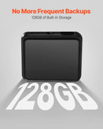 VEVOR magnētiskais balss aktivizētais ierakstītājs, 128 GB, digitālais audio ierakstītājs ar atskaņošanu, 8730 stundu ieraksta ietilpība, 100 stundu akumulatora darbības laiks, USB-C audio ierakstītājs MP3 formātā lekcijām, sapulcēm un intervijām