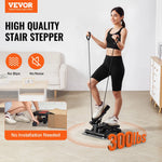 Kāpņu trenažieris vingrošanai mājās – mini twist stepperis ar pretestības lentēm