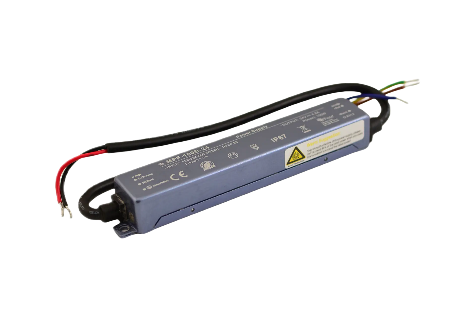 MPF-60B-12 Pastāvīga sprieguma barošanas avots PFC IP67 12V 60W 5A