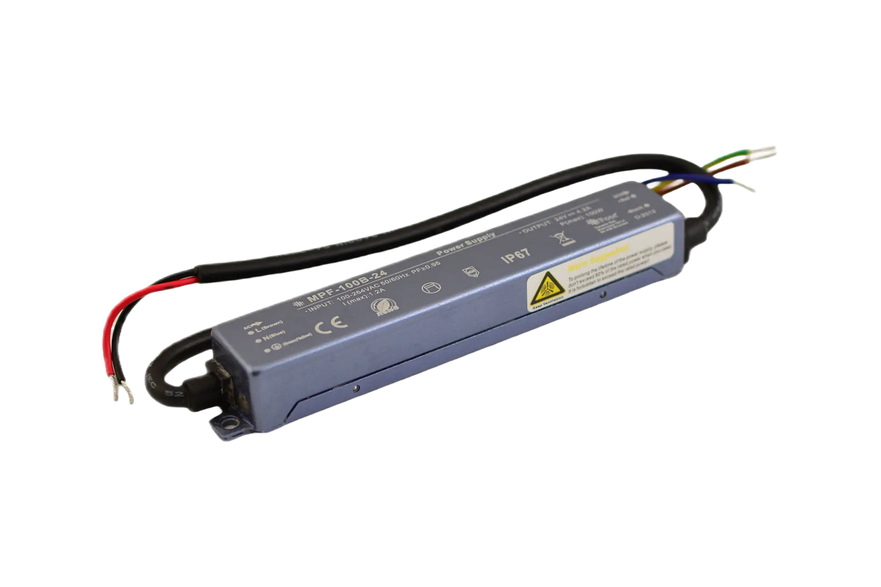 MPF-100B-12 Konstantse pinge toiteallikas PFC IP67 12V 100W