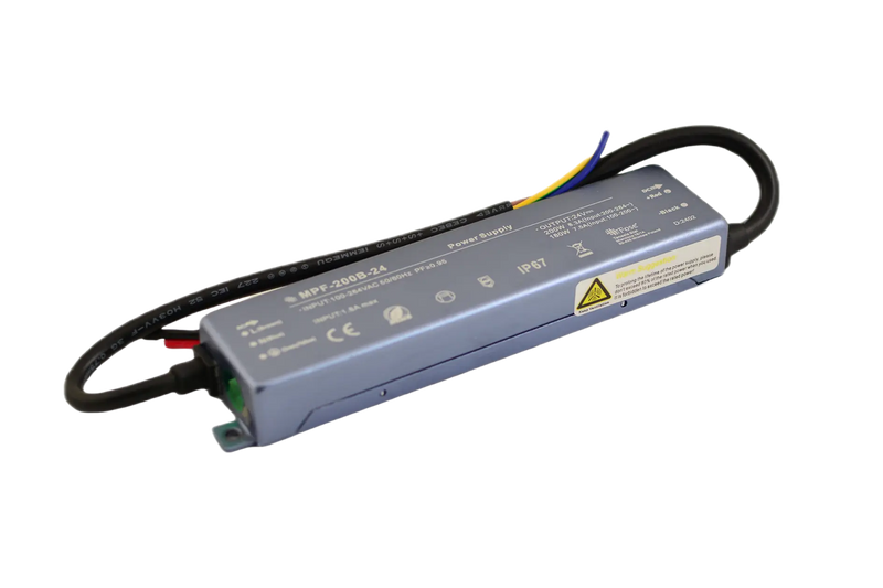 Constant voltage power supply PFC IP67 12V/24V/48V 200W