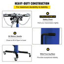 VEVOR Трансмиссионный подъемник 0,5 т, гидравлический телескопический, двухступенчатая напольная стойка с ножной педалью и поворотными роликами на 360°, для гаража или мастерской, синий