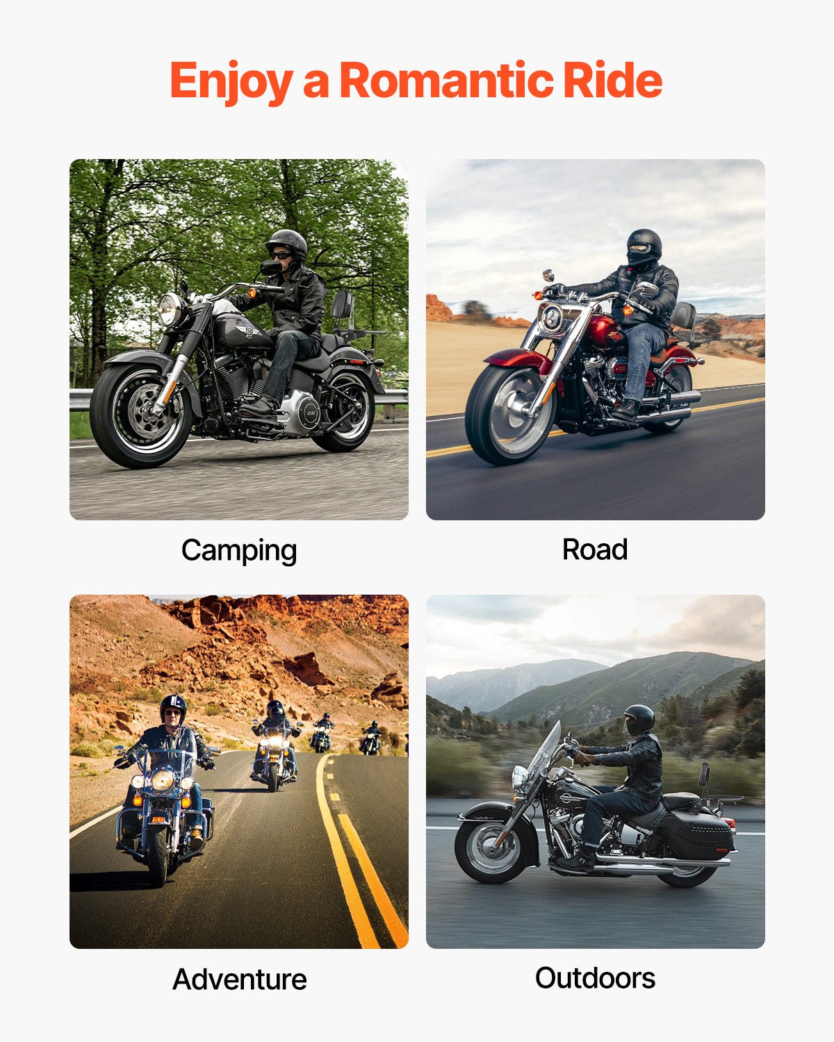 VEVOR motocikla atzveltne ar bagāžas plauktu Honda Rebel 2017–2022