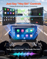 VEVOR 7 collu bezvadu motocikla CarPlay sistēma ar Apple CarPlay, Android Auto, GPS un IP67, BMW motocikliem