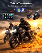 VEVOR 7 collu bezvadu motocikla CarPlay sistēma ar Apple CarPlay, Android Auto, GPS un IP67, BMW motocikliem