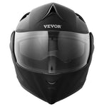 VEVOR motocikla ķivere bez sejas aizsarga, ABS un augsta blīvuma korpuss ar stiprinājuma vietu un maināmu vizieri, DOT sertificēta, piemērota jauniešiem un pieaugušajiem