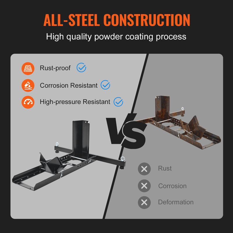 VEVOR motocikla statīvs ar riepas fiksatoru – priekšējai vai aizmugurējai riepai, 381 mm izmēram