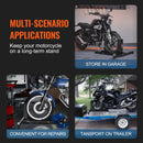 VEVOR motocikla statīvs ar riepas fiksatoru – priekšējai vai aizmugurējai riepai, 381 mm izmēram