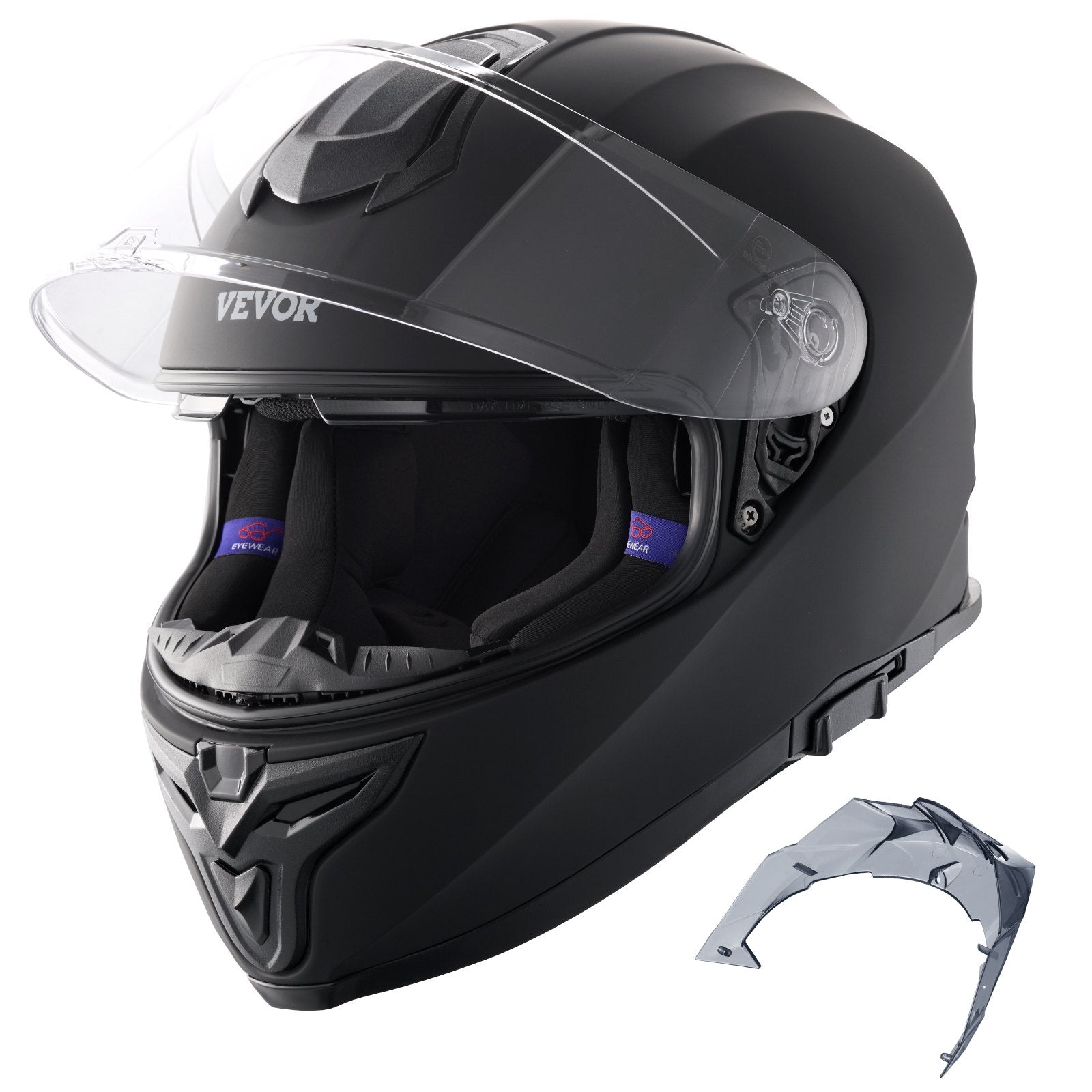 VEVOR pilnsejas motokrosa ķivere ar Bluetooth pieslēgvietu
