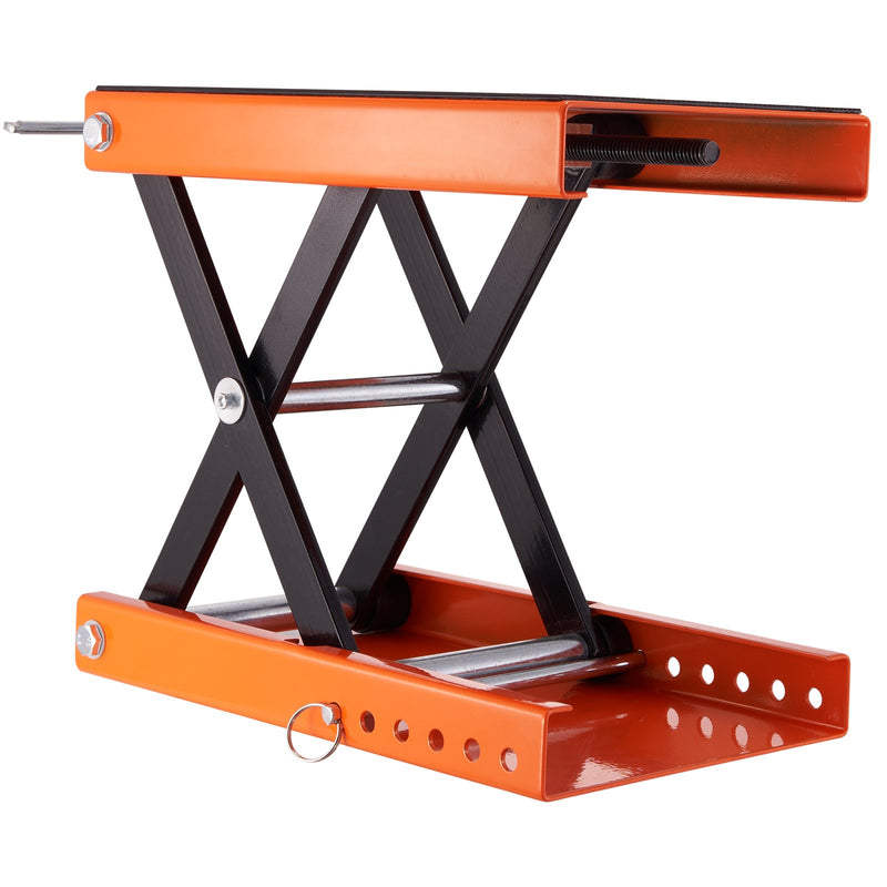 1100 Lbs Motorcycle Scissor Lift Jack With Wide Deck & Safety Pin