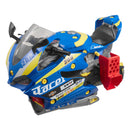 VEVOR motocikla dzinēja rotaļlieta, 25 detaļas, motocikla mehāniķa rotaļu komplekts ar noņemamām detaļām, gaismām un skaņām, imitēta braukšana un sacīkšu trase, bērnu mehāniķa darbnīca bērniem no 3 gadu vecuma, zila