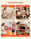 VEVOR Montessori aktivitāšu galds 8 in 1 bērniem 1–3 gadi, koka attīstošais spēļu galds no 6 mēnešiem