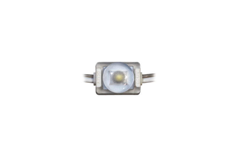 LED module 1x2835 12V 0.3W lens 160 degrees. 30lm color 6000-8000K