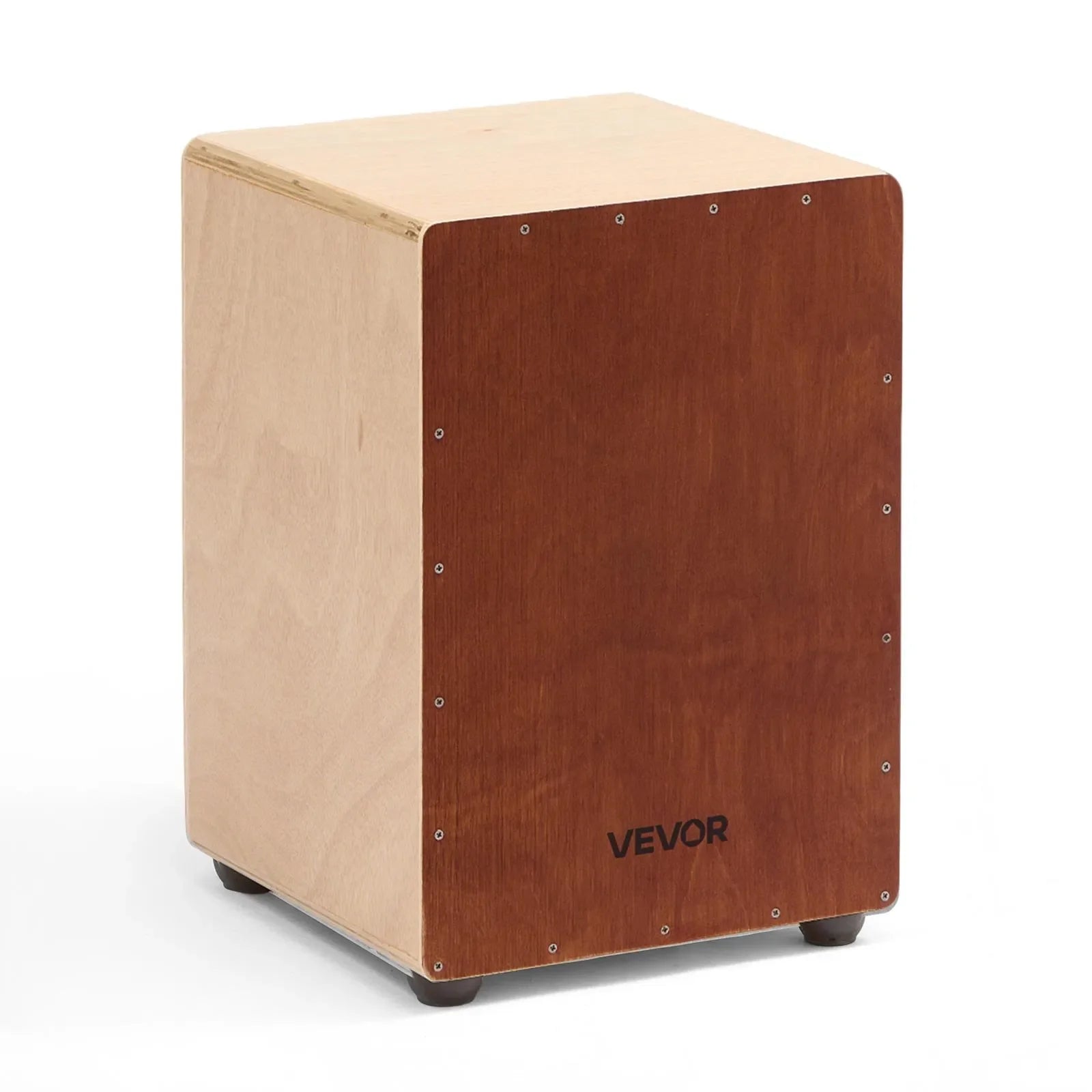 VEVOR koka kachona bungas ar iebūvētām snare stīgām, viegls bērza perkusiju instruments ar silikona kājiņām, pārnēsājams modelis iesācējiem un profesionāļiem, 305 × 305 × 430 mm